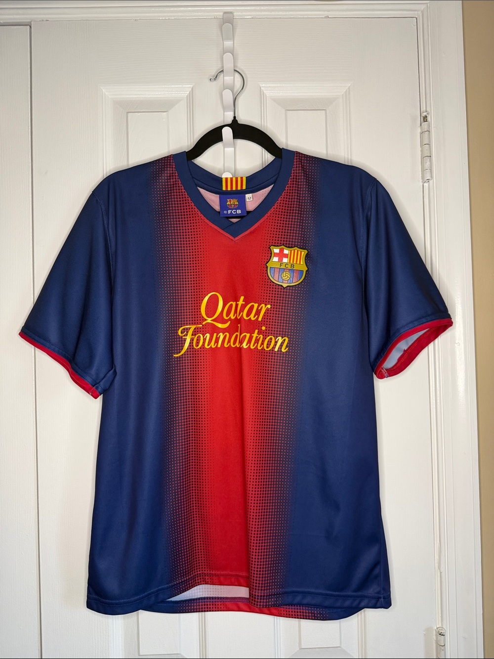 FC Barcelona Qatar Foundation Home Jersey - Messi
